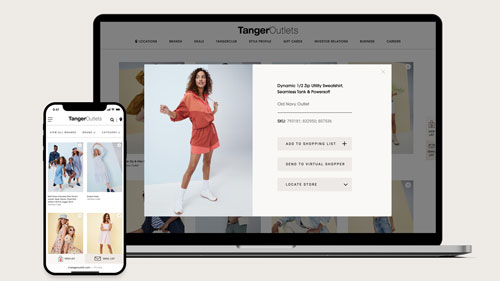 Omnichannel retail options are increasingly important for Tanger Outlet customers.