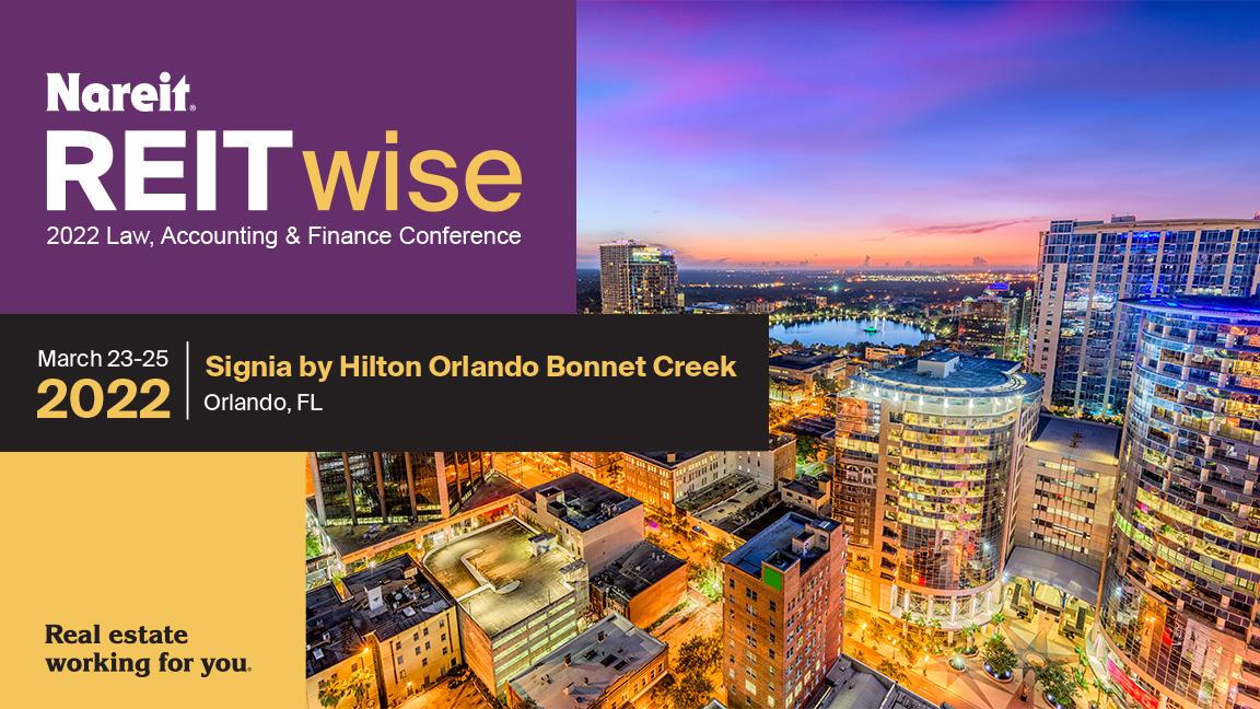Earn CPE/CLE Credits at REITwise 2022 Law, Accounting & Finance